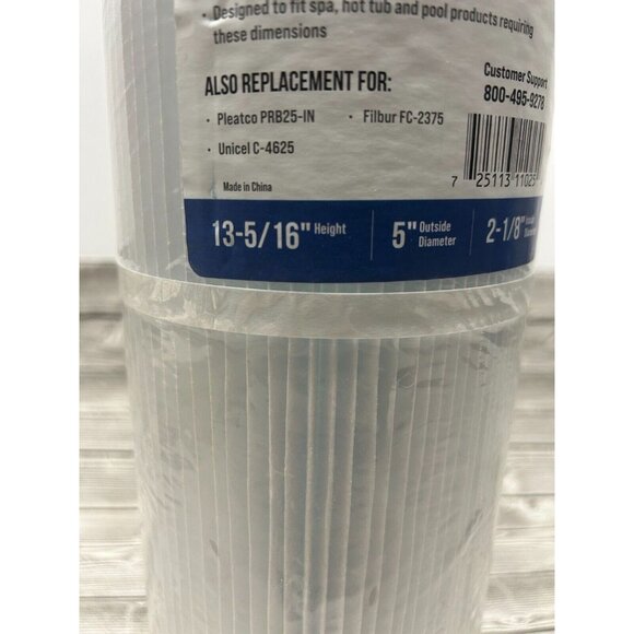Decko-Spa Filter Cartridge-For Pleatco Pure Model 11025 & PRB25-IN Unicel C-4625 - Picture 2 of 3
